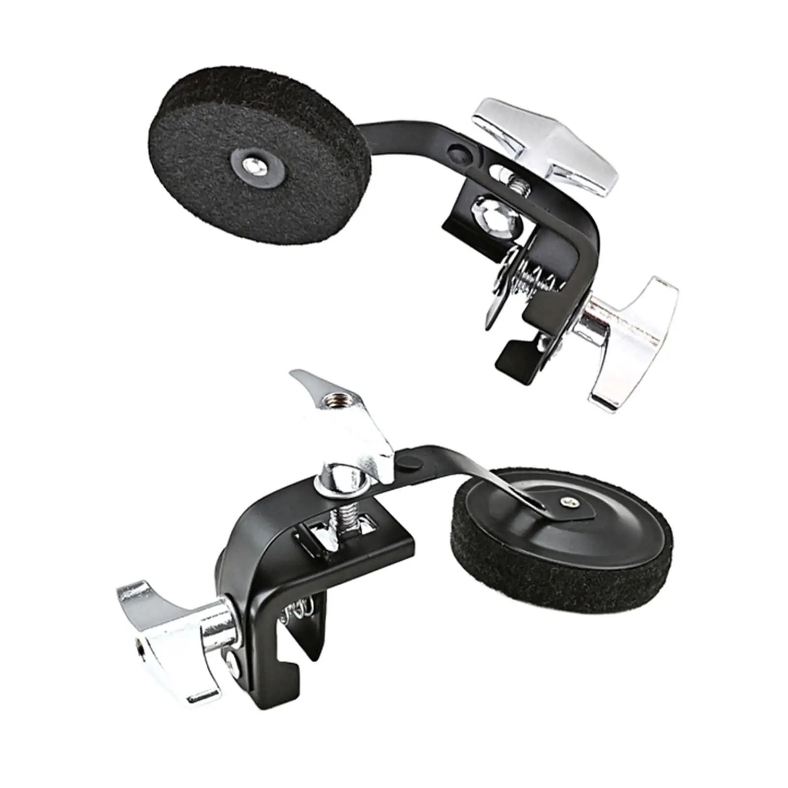 Snare Drum Dampening System for Enhanced Sound Quality - Simple Setup, Sleek Black Design