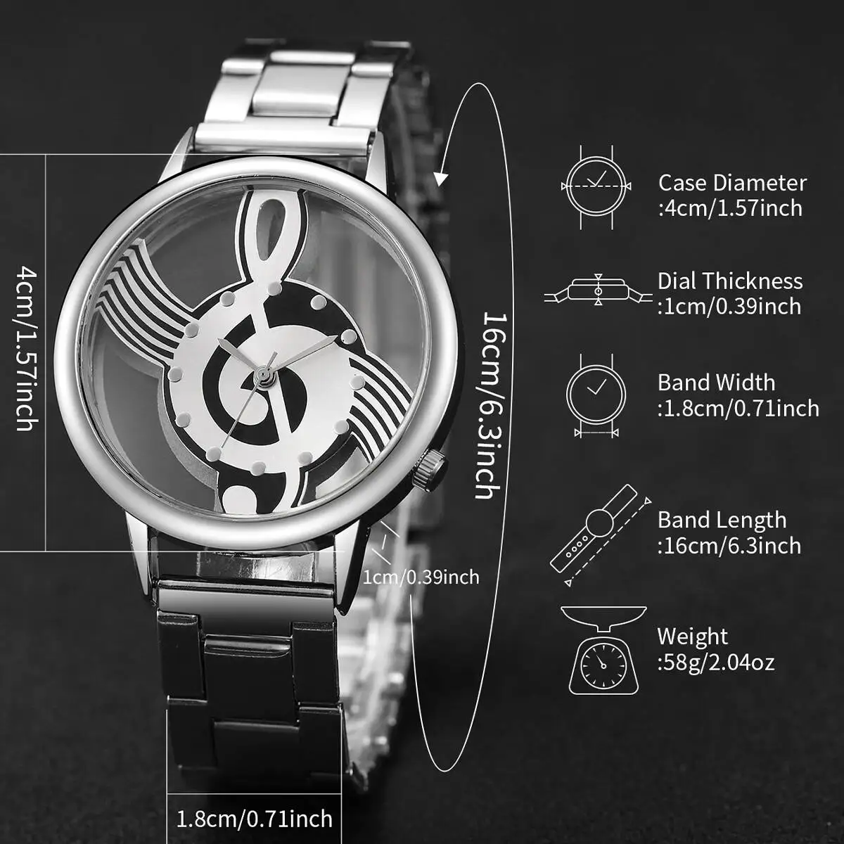 4 unids/set de relojes huecos de moda para mujer, conjunto de pulseras de reloj de cuarzo analógico informal para mujer, reloj femenino (sin caja)