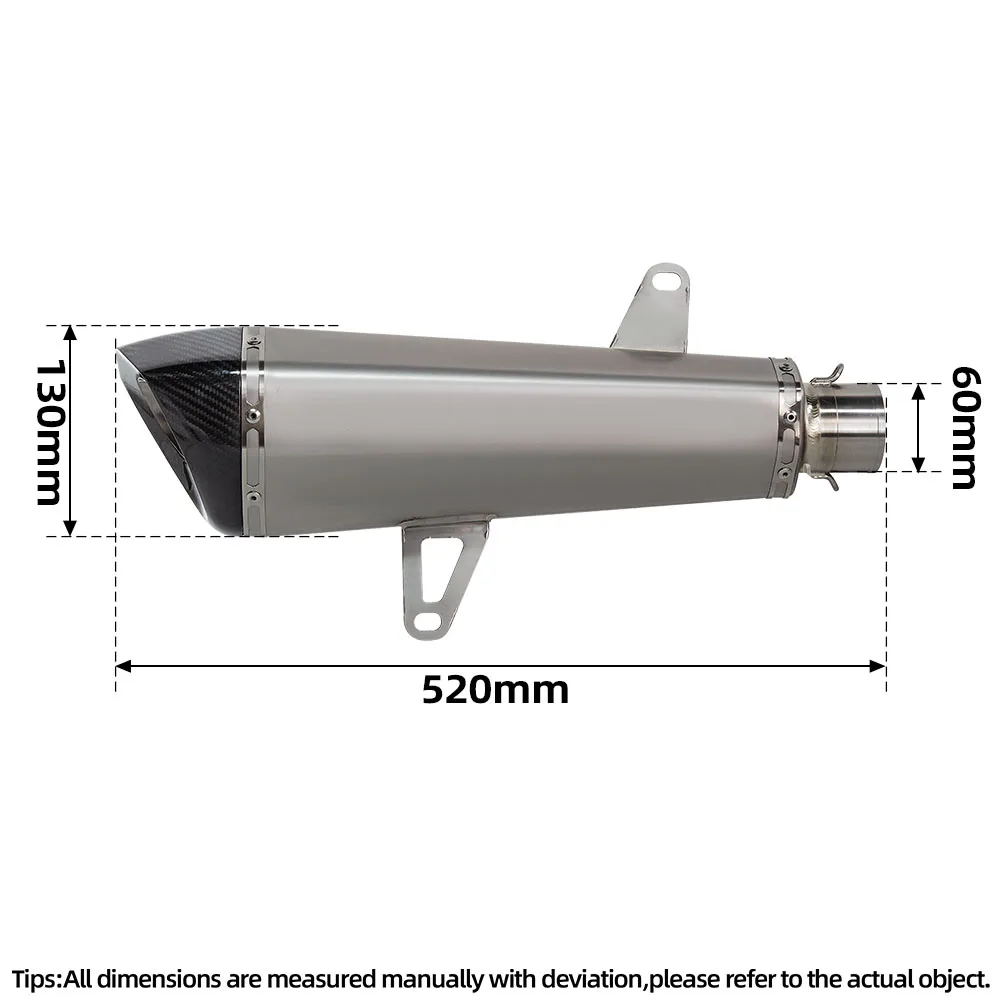 For Yamaha XMAX 300 Motorcycle Full Exhaust System High Performance Racing Line Slip On Exhaust Pipe Scooter