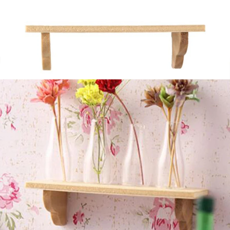 1 Stück 1:12 Puppenhaus Holz-Wandregal Badezimmer-Aufbewahrungsregal Hängeregal Modell Hausmöbel Deko Spielzeug Puppenhaus Zubehör