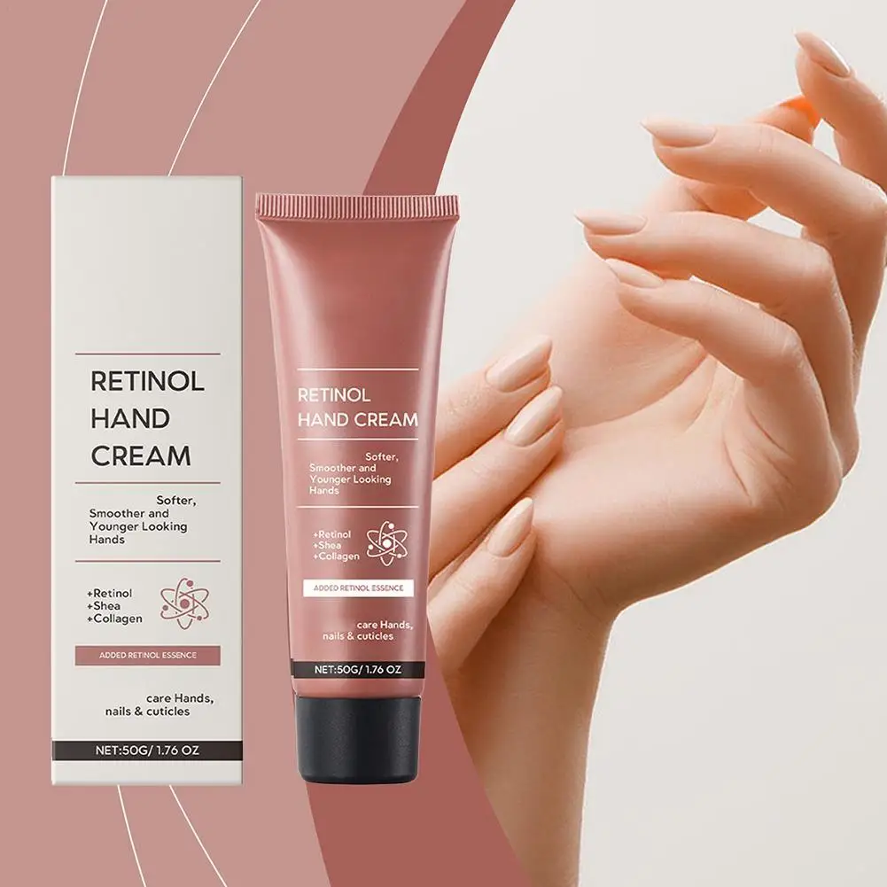50g Retinol Hand Cream Skin Soften Nourish Anti-drying Deep Moisturizing Skin Care Cracked Repair Products
