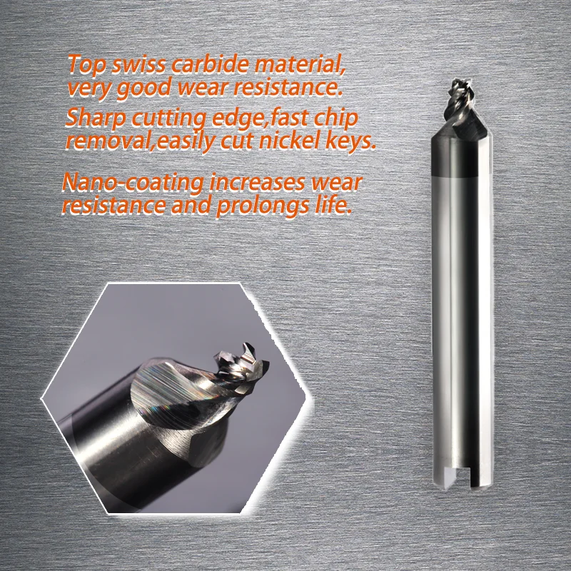 Locksmith Tool Milling Cutter Compatible with Silca Viper Automated Key Cutting Machine Whole Swiss Carbide