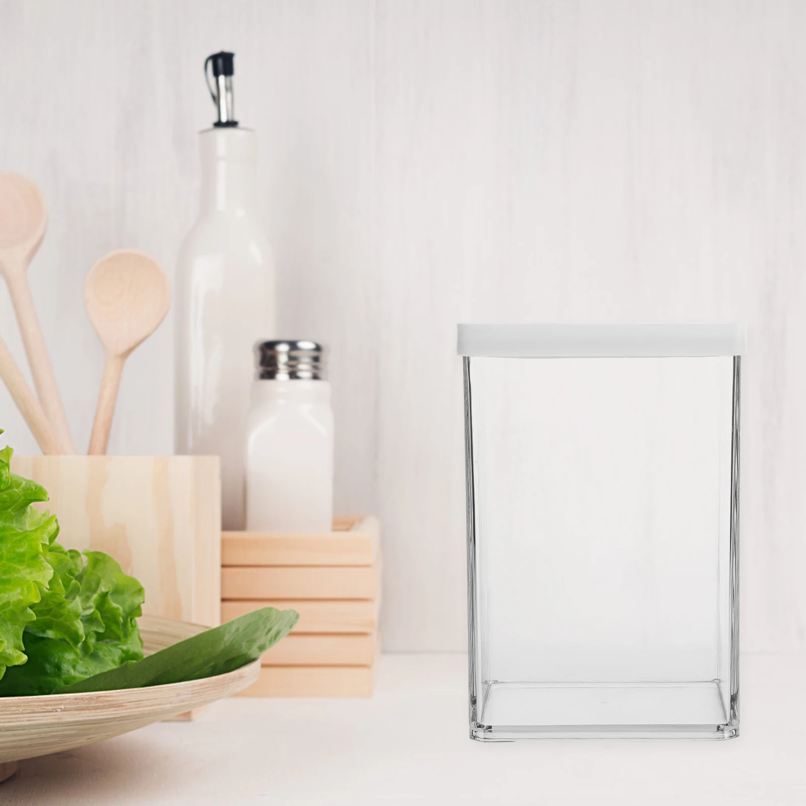 

Transparent PC Square Food Container 900ML Fridge Storage Airtight Container Refrigerator Box Sealing Food Box Clear