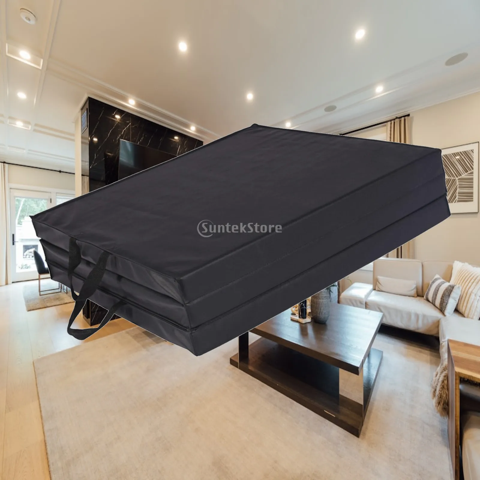 

Tri Fold Folding Exercise Mat Home Gym Flooring Waterproof Foam for Training Stretching Pilates Yoga Core Workouts
