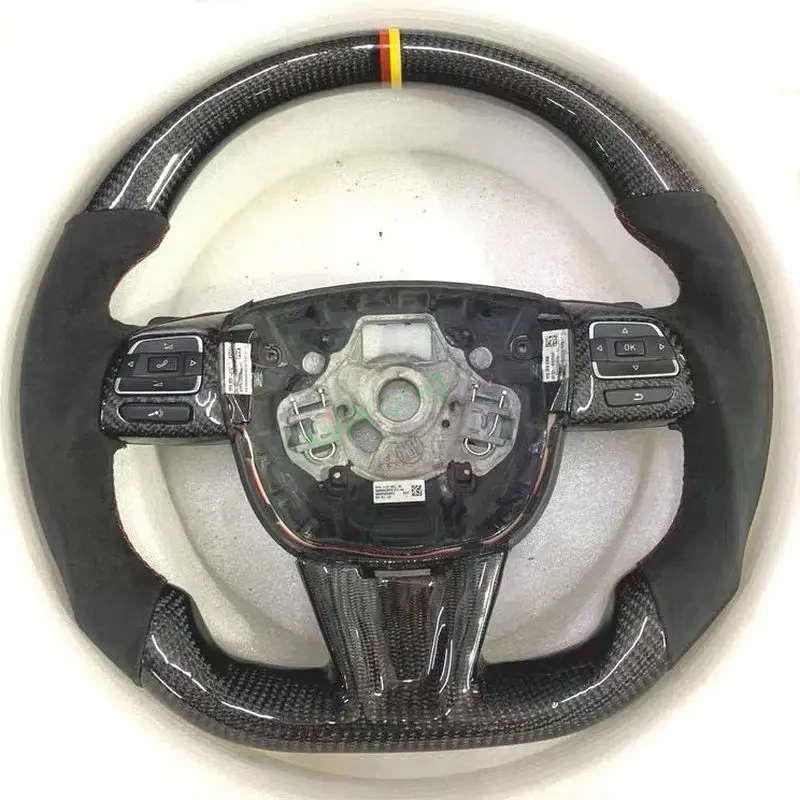 100% Real Carbon Fiber Car Steering Wheel For VW Volkswagen Seat Leon