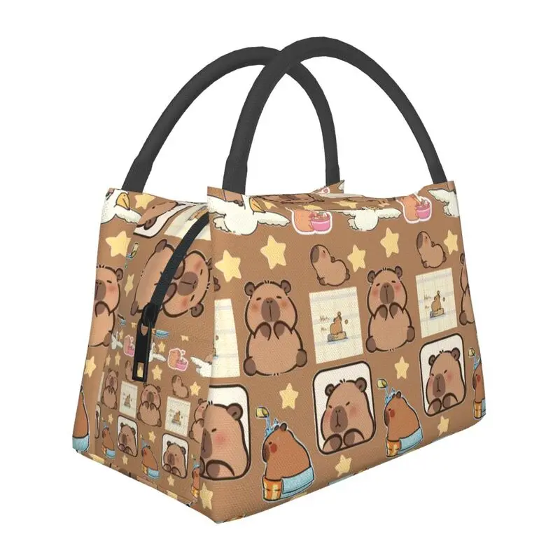 

Custom Capybara Lunch Bag Women Cooler Thermal Insulated Lunch Box for Office Travel