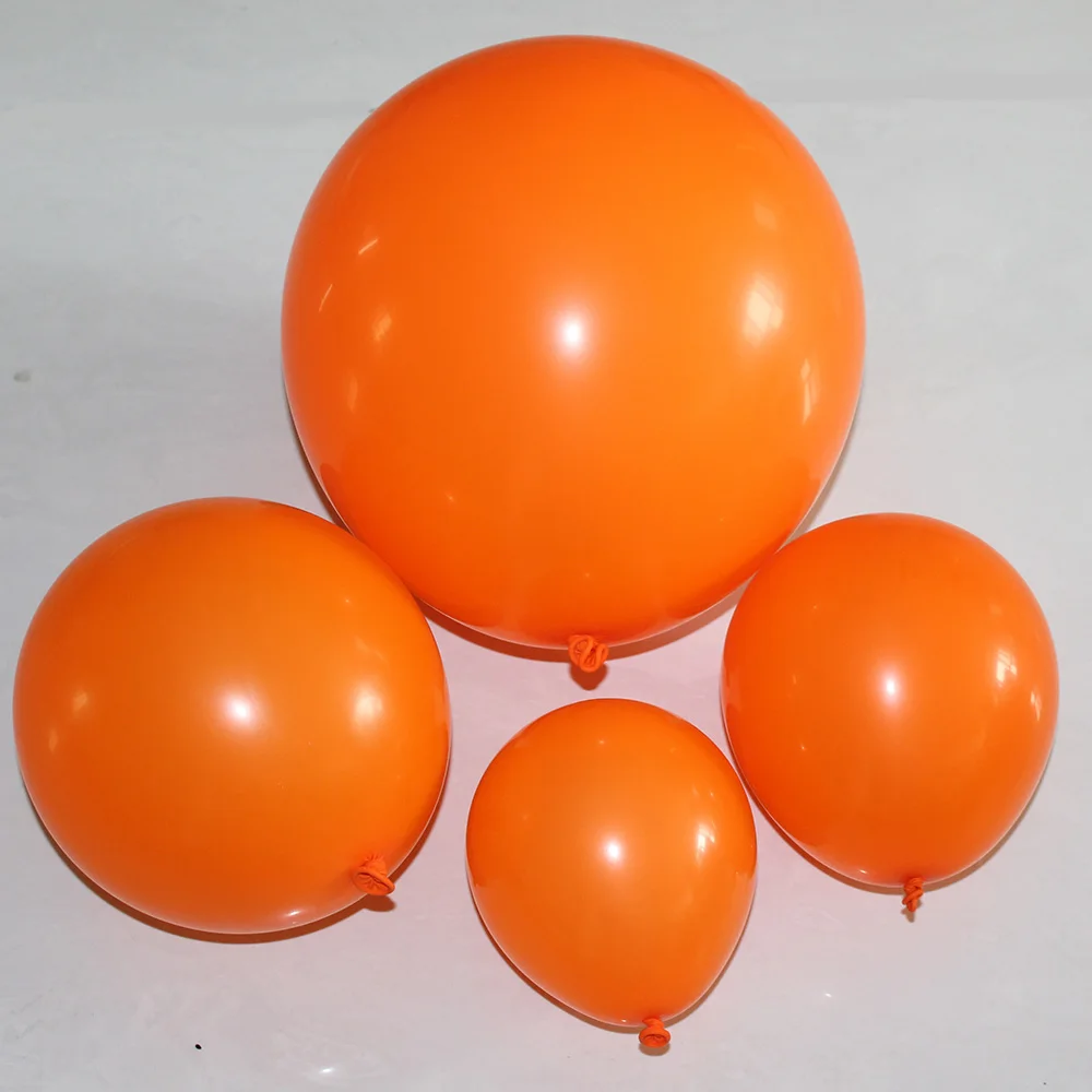 5/10/12/18 inch Orange Latex Balloons Birthday Party Decorations Adult Wedding Decorations Helium Globos Baby Shower Ballon