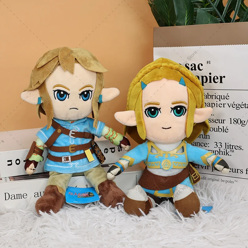 

2 Styles The Legend of Zelda Plush Toys Link Princess Zelda Cartoon Soft Stuffed Doll for Kids Best Gift