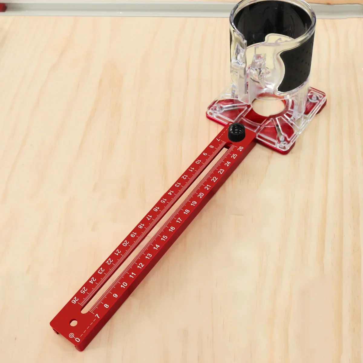 Erweiterte 3-in-1-Fräser-Rillenhalterung, 9–61 cm Radius-Fräser-Kreisschneidvorrichtung, Aluminium-Schrank-Hardware-Vorrichtung für Holzarbeiten – Detail 15