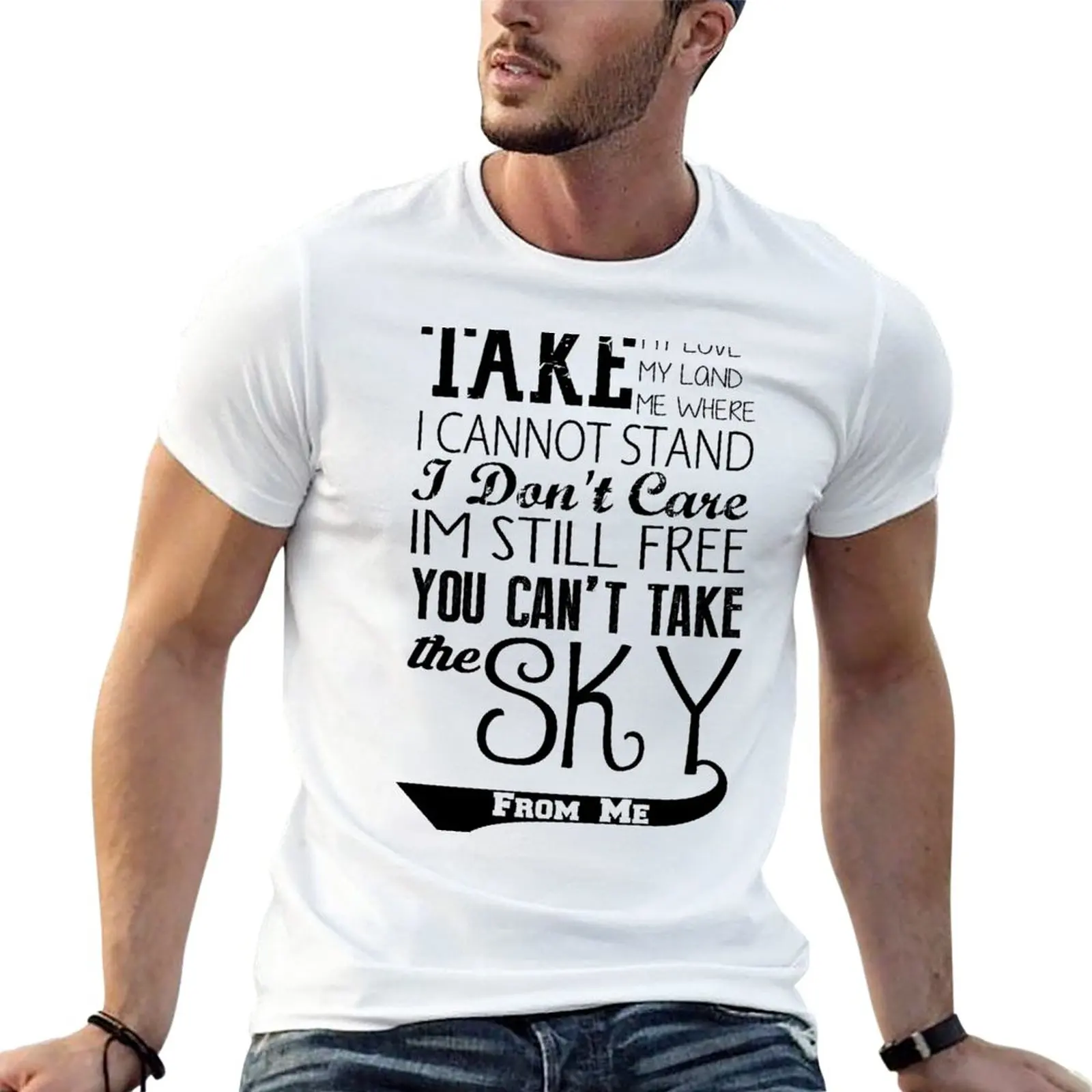 

Firefly Theme song quote T-Shirt Blouse quick drying Tee shirt tops men t shirt