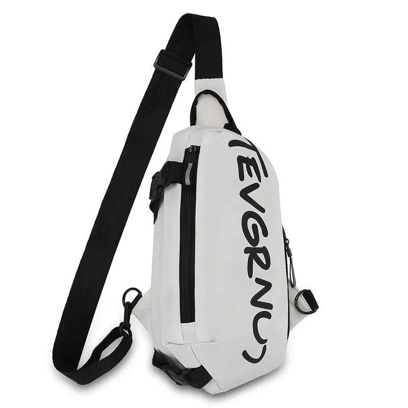 The new simple and lightweight multi-functional chest bag running sports cycling bag women's and men's one-shoulder crossbody ba