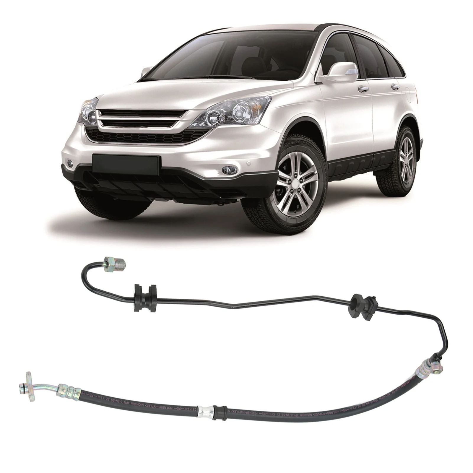 

Car Power Steering Pressure Line Hose Assembly 53713 SWA A03 Replacement for CR‑V 2007‑2011 Power Steering Pump Pressure Hose
