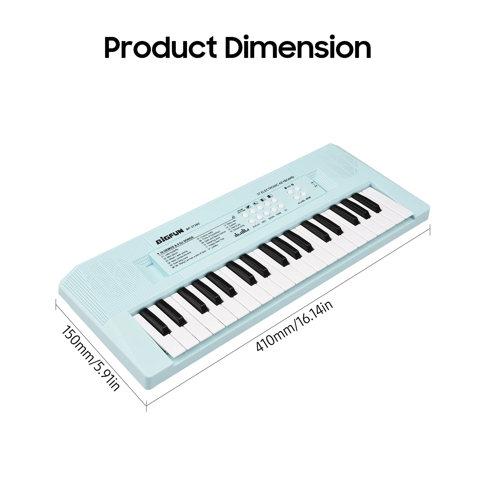 37-Key Electronic Keyboard Piano Multifunctional Mini children\'s Electronic keyboard 16 Demonstration Songs USB Connection