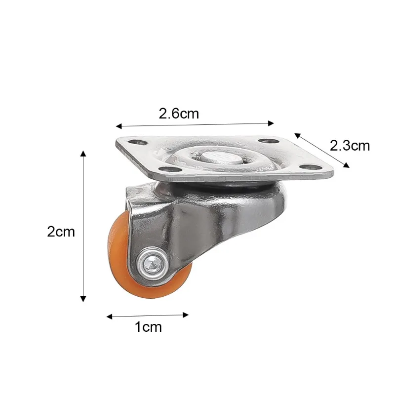Universelle Möbelrolle mit Rollen und weichem Gummi 360° ° Rotationsrolle für Möbel, Müll, Aufbewahrungsboxen, robuste Lenkrollen – Detail 11