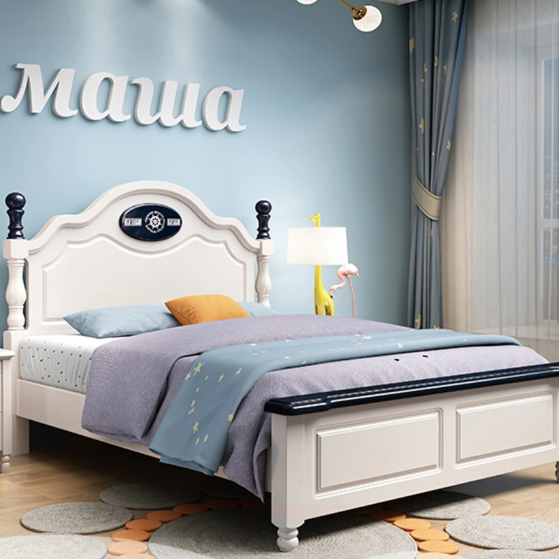 Modern Floor Children Beds Double King Size Princess Toddler Children Beds Loft Solid Wood Cama Infantiles Furniture SR50CB