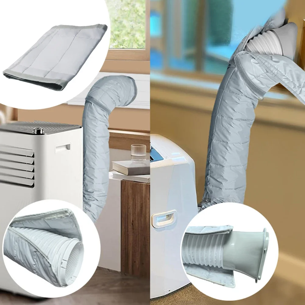 غطاء غبار فعال للحمل لخرطوم مكيف الهواء، مادة قطنية خفيفة الوزن، سهلة الاستخدام والصيانة