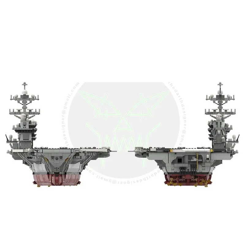 

MOC-192566 Sea Aircraft Carrier - 1:300 Scale Building Blocks Model 5971PartsMOC Creative Boys Kids Birthday Building Blocks Toy