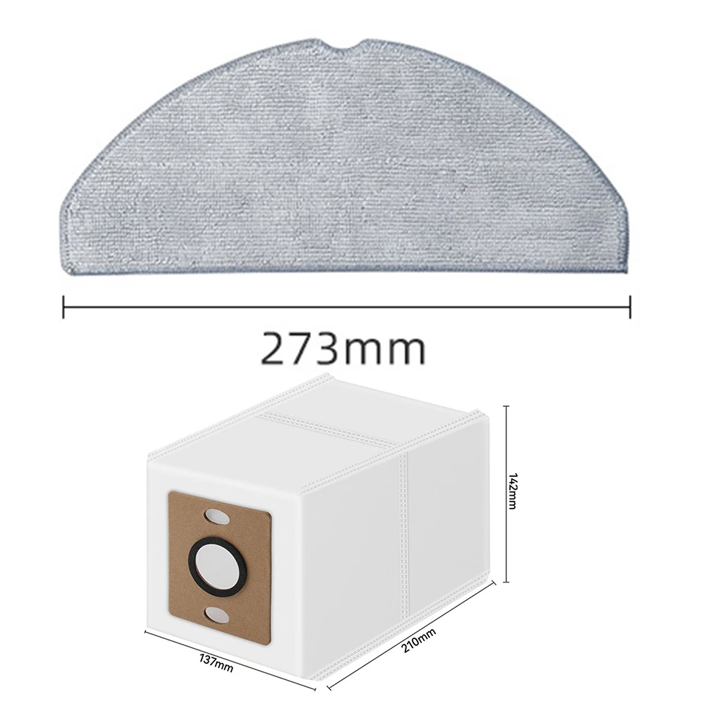 Kit de remplacement pour aspirateur Robot ILIFE A30 Pro, ensemble de brosse latérale, filtre, vadrouille, sac à poussière en tissu, accessoires