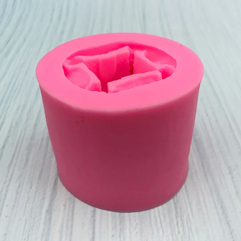 1 piece, 3D three-dimensional castle silicone mold, liquid drip resin mold, handmade decorative ornaments