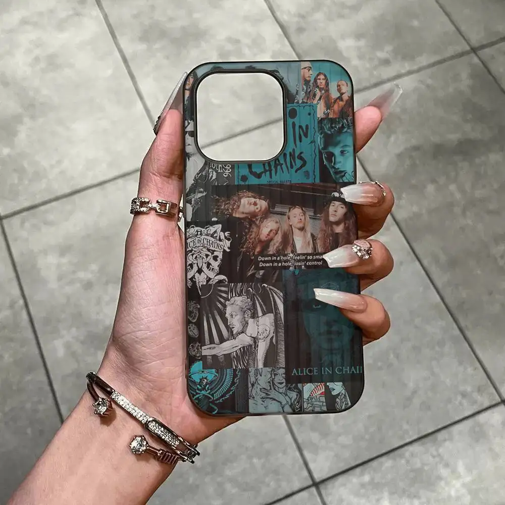 الفرقة أليس في سلاسل جراب هاتف آيفون 16 15 17 برو 11 12 13 14 برو ماكس زائد لينة تموج غطاء سيليكون قذيفة