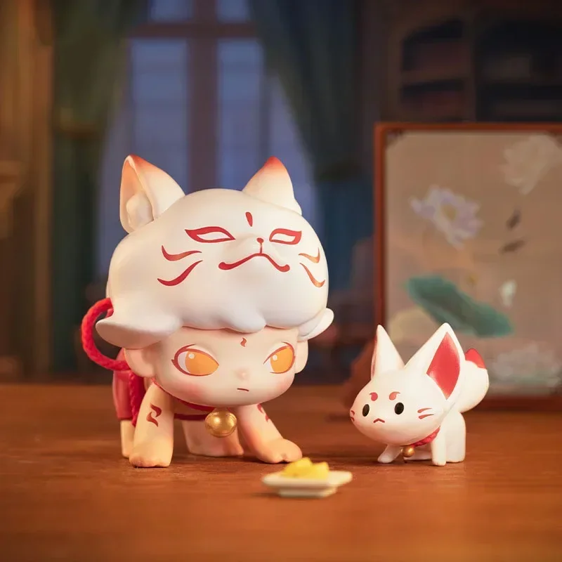 POP MART DIMOO: 오늘 밤 아무도 잠을 못 잘 거야? 시리즈 정품 미스터리 박스 블라인드 박스 추측 박스 장난감 인형 귀여운 데스크탑 장식품