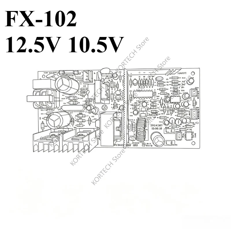 FX-102 12.5V 10.5V  Red Wine Cabinet Power Board Main Board Power Supply Refrigerator Accessories 220V 50W 70W PCB121110K1