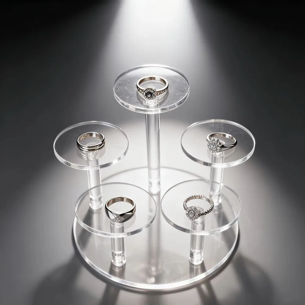 

Подставка-витрина на 3/4/5 секций из прозрачного акрила, съемный органайзер для хранения аксессуаров, полка для демонстрации ювелирных изделий