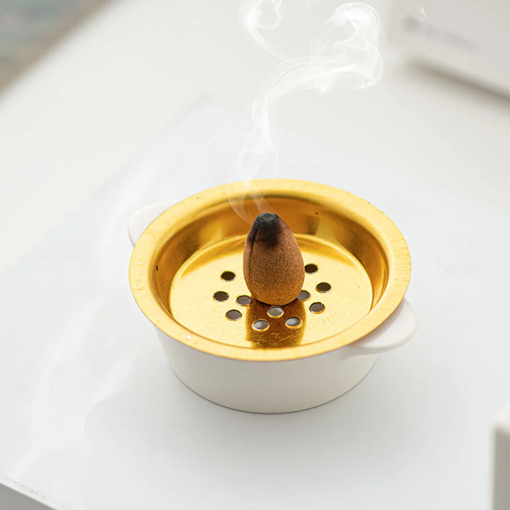 

Decorative Incense Burner Ceramic Zinc Alloy Stability Durability Home Table Decoration Aromatic Purify Air Exquisite
