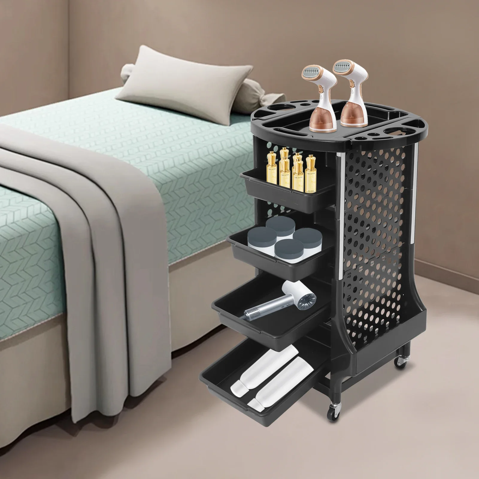 

Salon Storage Cart Rolling Salon Cart Mobile Storage Beauty Aesthetic Auxiliary Cart Carritos Organizadores Salon Furniture