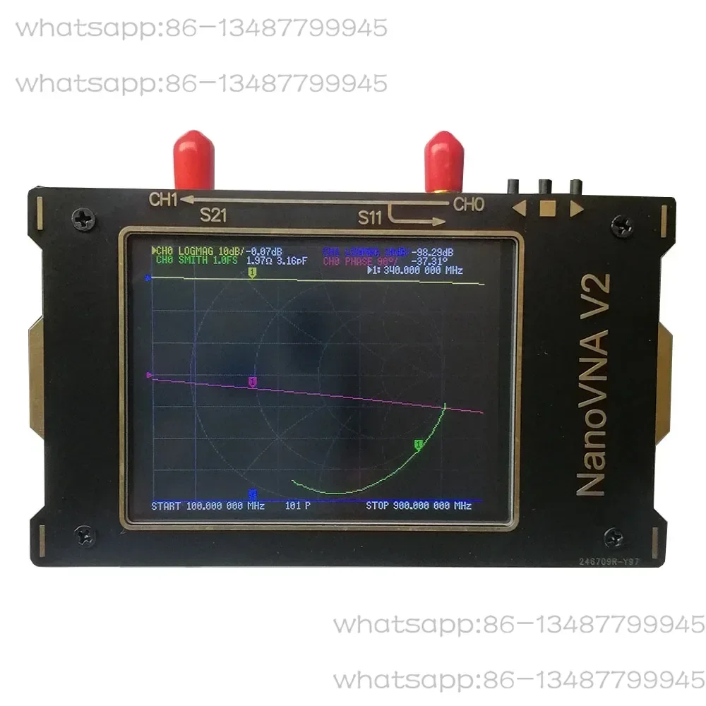 

3.2 inch Nano v2 antenna tester vector network analyzer 50KHz~3GHz standing wave ratio