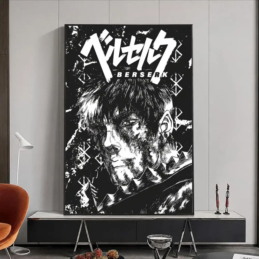 Anime Berserk Poster, Poster, Wandaufkleber, wasserfest, selbstklebend, HD-Kunst, Schlafzimmer, Bar, Dekoration – Detail 13