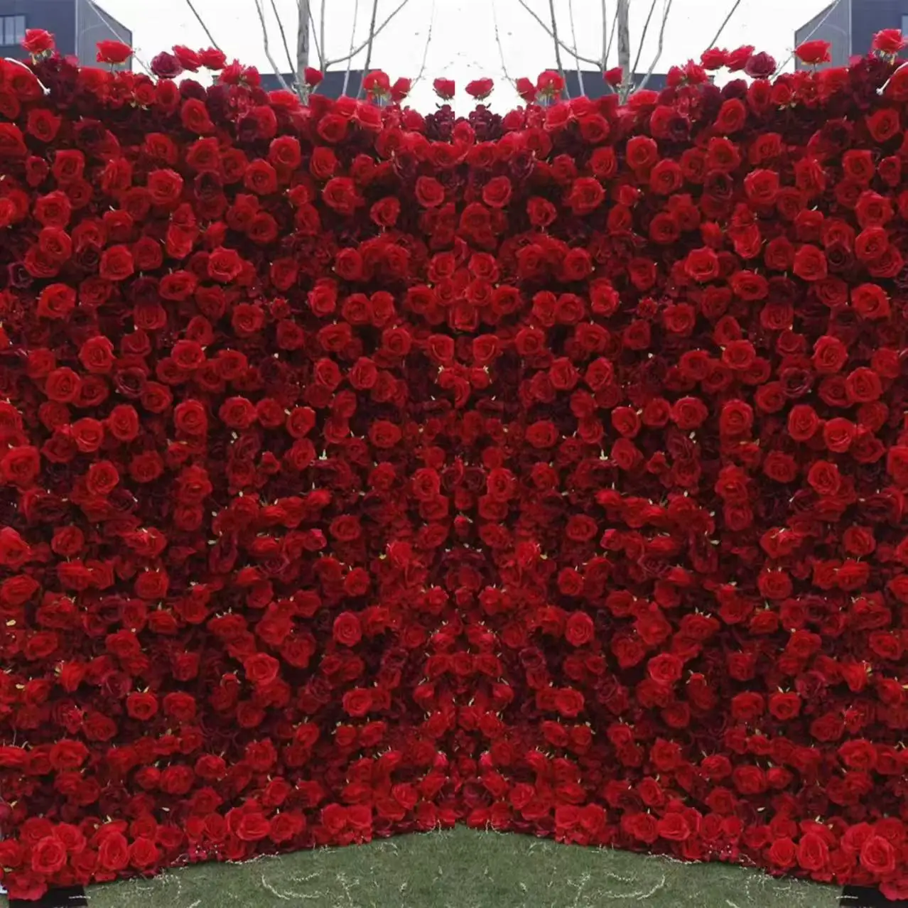 

Modern New Design Square Flower Wedding Backdrop For Rental
