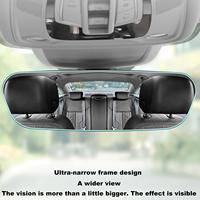 Car Baby Mirrors Interior Mirror Wide Angle Panoramic Anti Glare Rear View Curved Mirror Reverse Parking Accessories