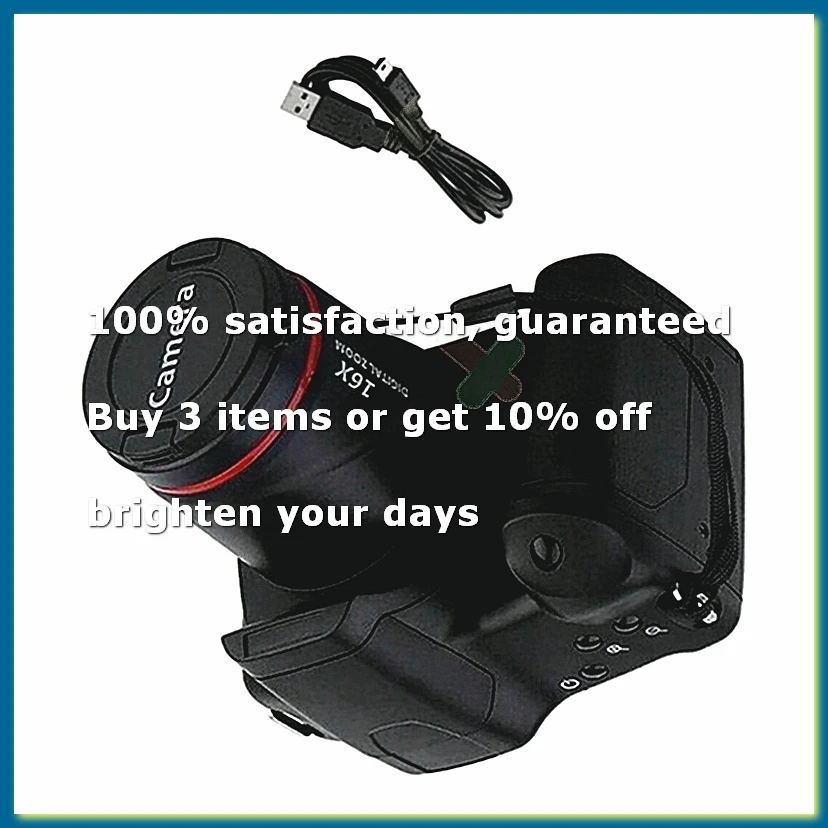 Digital Camera Vlog Camera Photography 16X Digital Zoom 720P HD SLR Photo Cameras for Live Stream