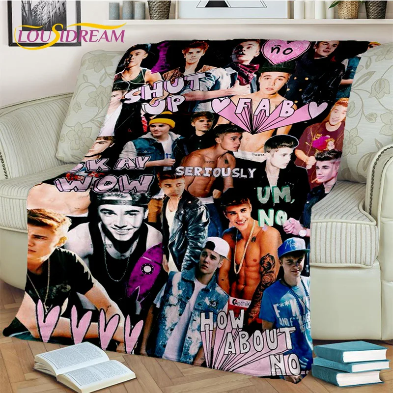 Popular Singer Justin Bieber JBiebs Blanket,Soft Throw Blanket for