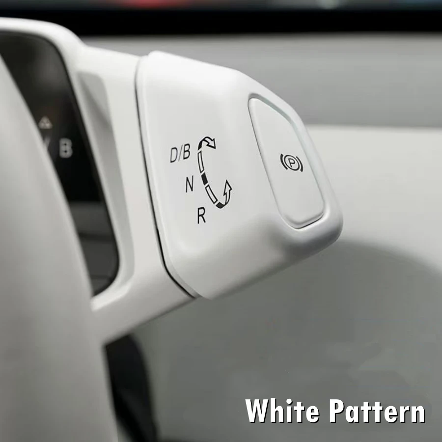 ل VW ID.3 ID.4 ID.6 2021-2024 ABS مقبض تروس السيارة غطاء والعتاد التحول إطار لوحة الزخرفية و P غطاء أزرار ID4 تقليم الداخلية #5