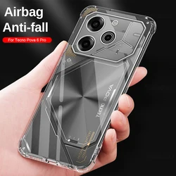 Clear Phone Case For Tecno Pova 6 Pro Pova6 6Pro Pova6Pro Shockproof Protective Shell TecnoPova6pro TecnoPova6 Soft Back Cover