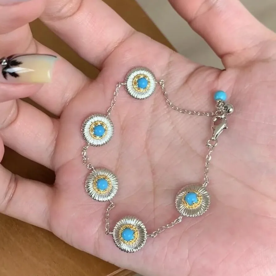 pulseiras-classicas-de-margaridas-turquesa-incrustadas-com-diamantes-para-mulheres-pulseira-de-correntes-de-moda-luxuosa-e-requintada-presente-de-joias-de-festa