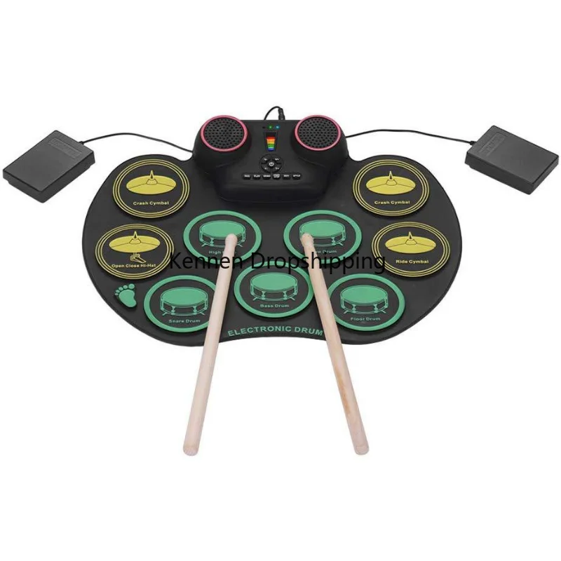 

Percussion Electronic Drum Set Pad Installation Portable Electronic Drums Set Kit System Instrumentos Musicais Drums Instrument