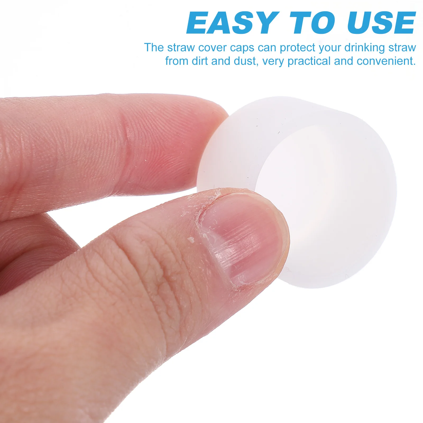 

5 set Silicone Spill Proof Tumbler Stopper Set Leakproof Straw Covers Caps For Cups Reusable Drink Accessories