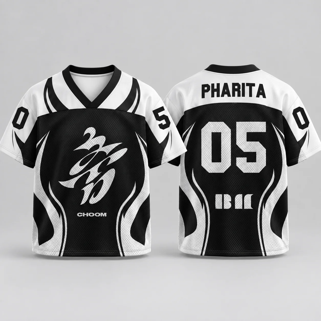 KPOP-Style Fußballtrikot Koreanische Idol-Mode Vintage Fußballshirt Unisex Streetwear Oversized Sport-T-Shirt Fan-Geschenk – Detail 4