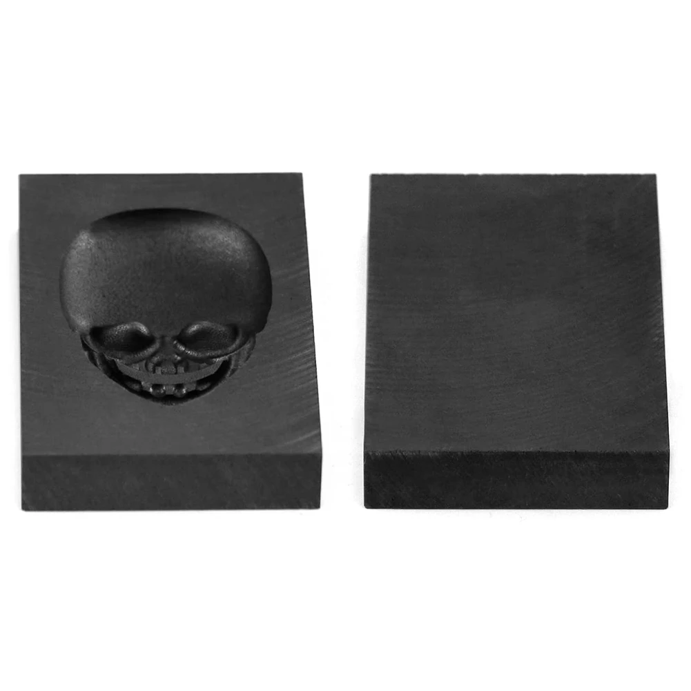 Casting Mold, Skull Graphite Casting Ingot Mold Crucible Mould for Melting Casting Refining Metal Aluminum Copper Brass