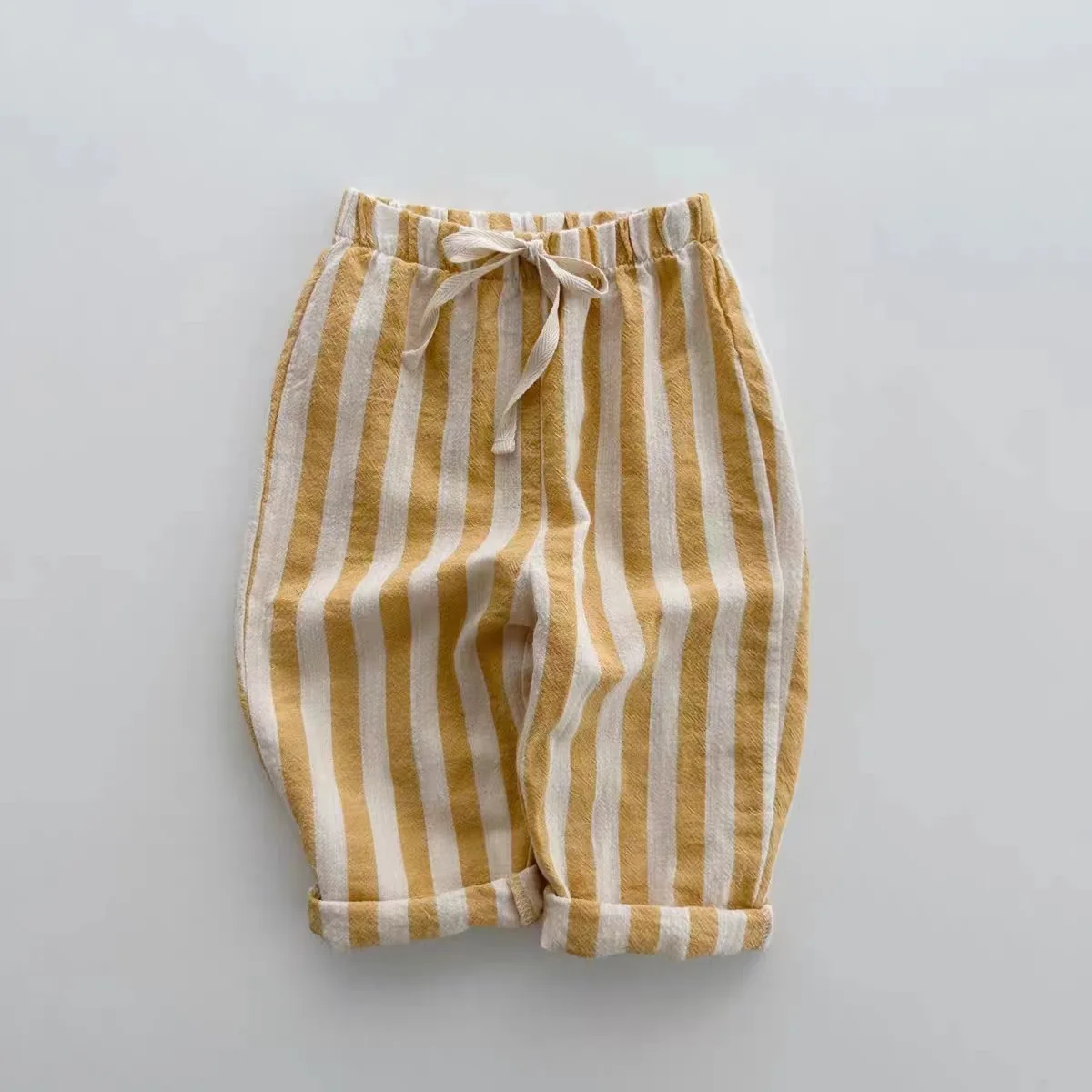 2023 frühjahr Neue Baby Lose Hosen Baumwolle Mädchen Elastische Taille Casual Hosen Infant Jungen Vielseitig Harem Hosen Kleinkind Kleidung