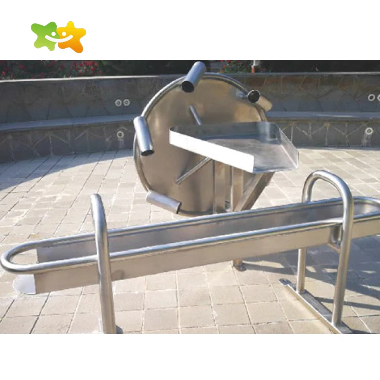 Outdoor Water Play Stainless Archimedes Screw Equipment Water Playground Water Scoop