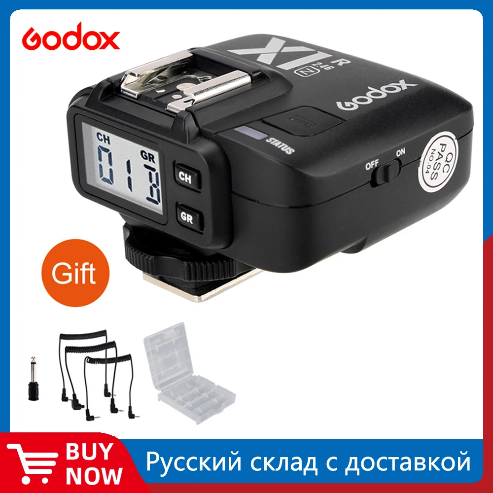 Godox X1R-C X1R-N X1R-S TTL 2.4G Wireless Receiver Compatible X1T-C/N/S XPRO-C/N/S for Canon Nikon Sony Series Cameras