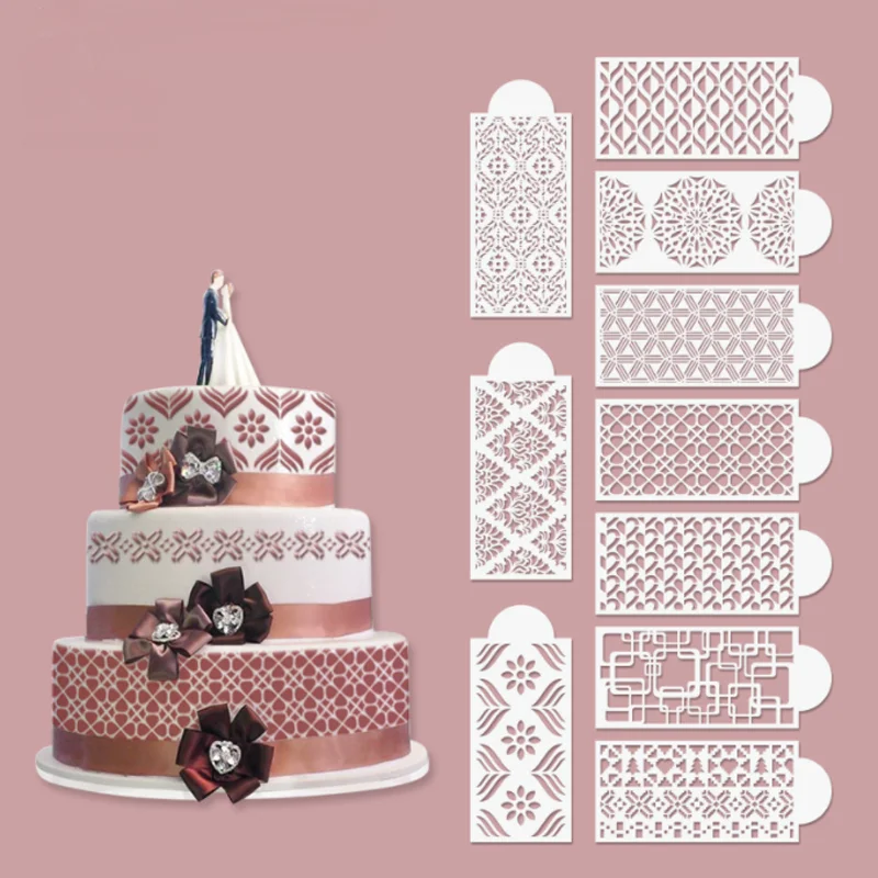 

26.4*11.3cm Cake Totem Baking Stencil DIY Layering Wall Scrapbooking Coloring Embossing Album Decoration Card Painting Template