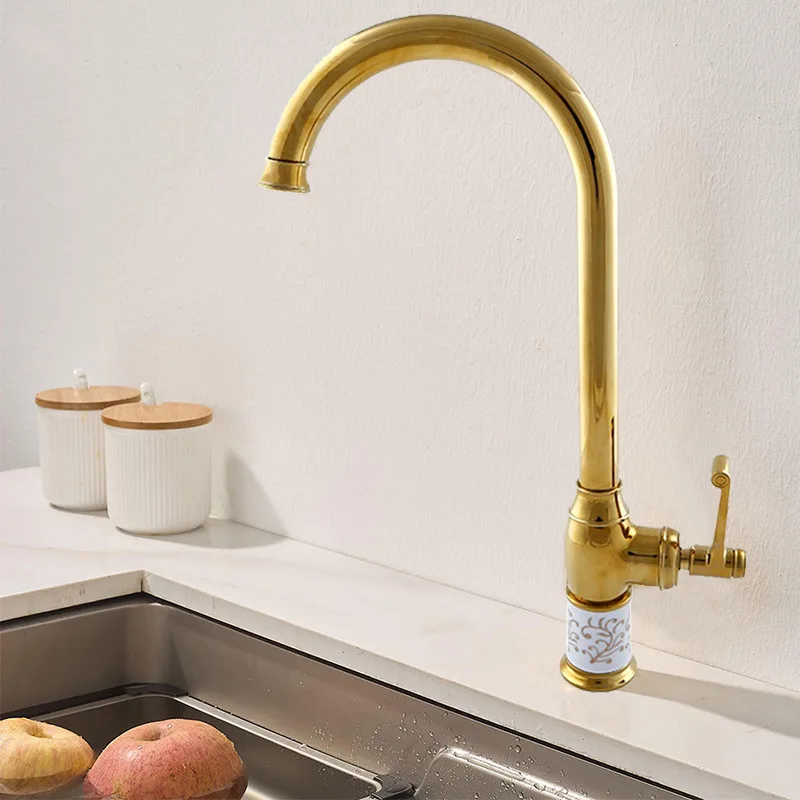 

for single cold kitchen faucet swivel upright European style vegetable sink bathroom fixture tap mixer free rotation modern