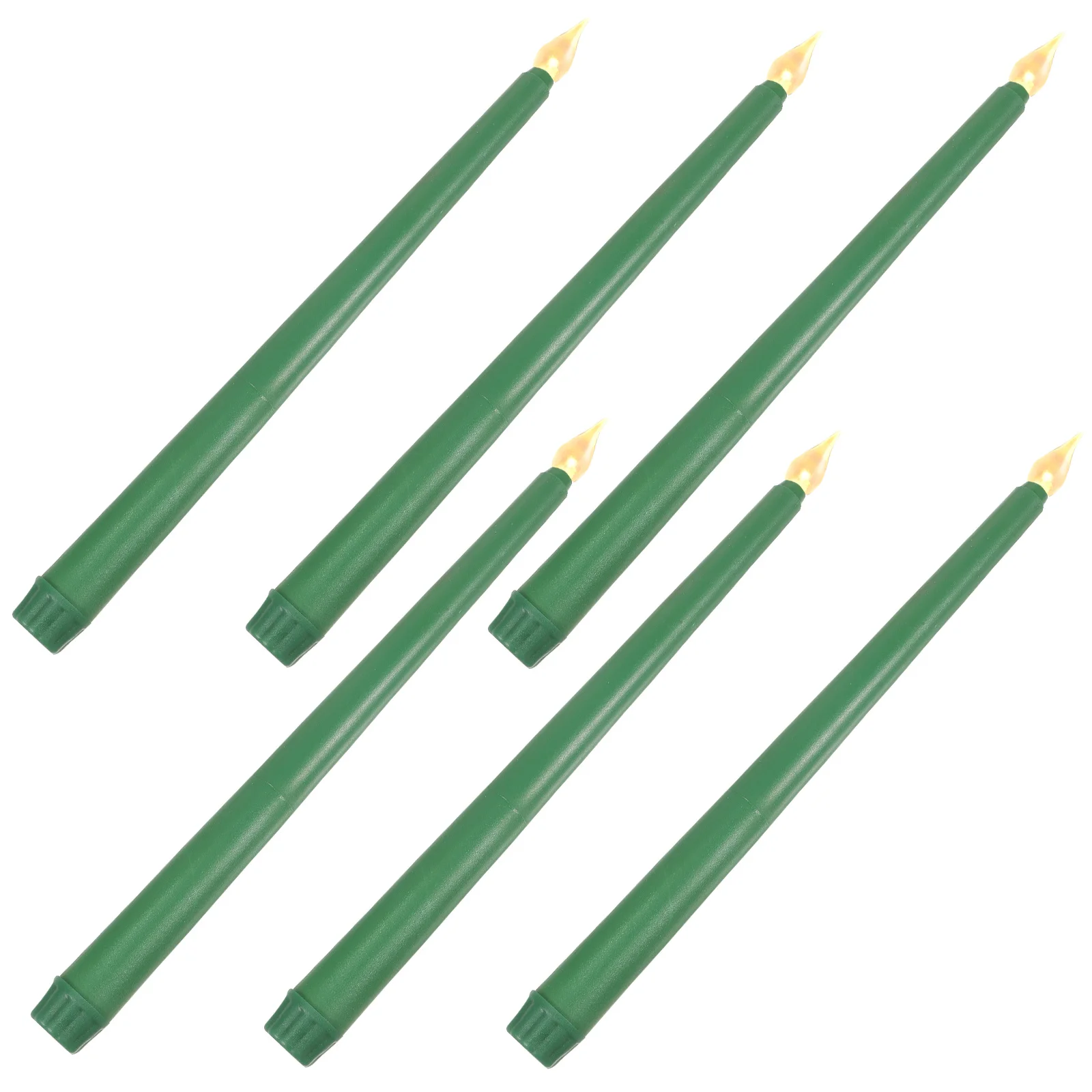 6 قطعة Led تفتق الشموع عديمة اللهب تعمل ضوء دافئ ديكور لحفل زفاف عطلة المنزل طاولة بار مكتب الرف بالتنقيط الحرة