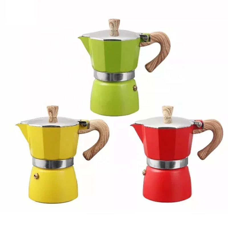 

Stovetop Espresso Maker Moka Pot 3/6 Espresso Cup Cuban Coffee Maker Stove Top Coffee Maker