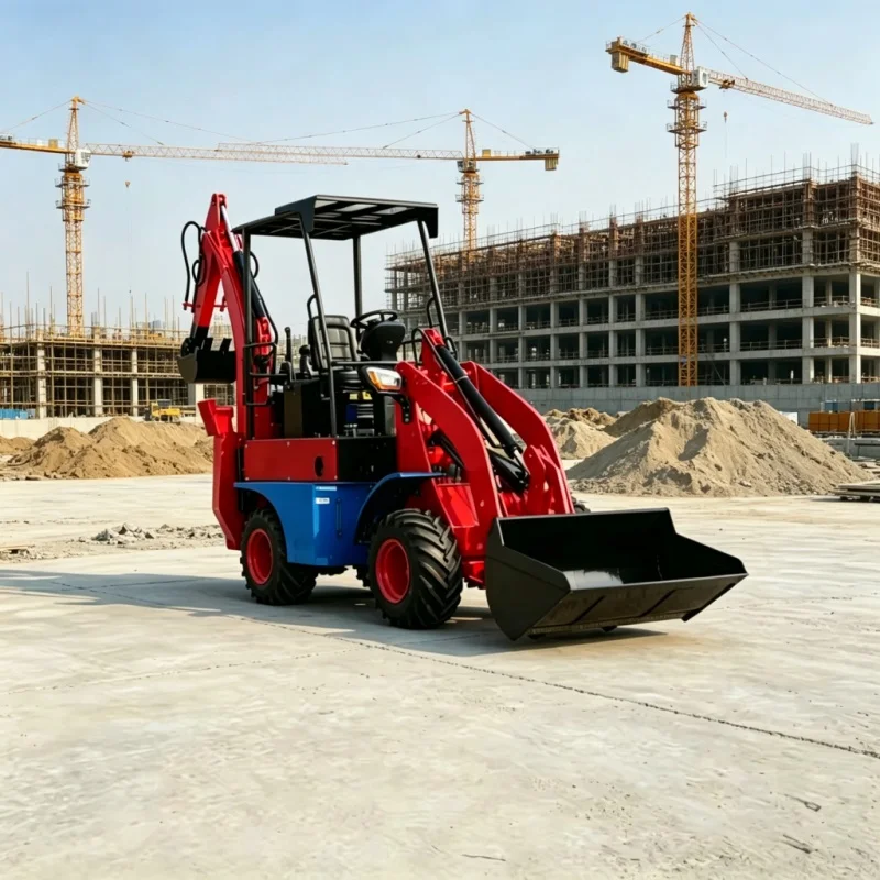 Premium Quality High lifting capacity Compact structure 4x4 mini backhoe loader tractor with loader and backhoe